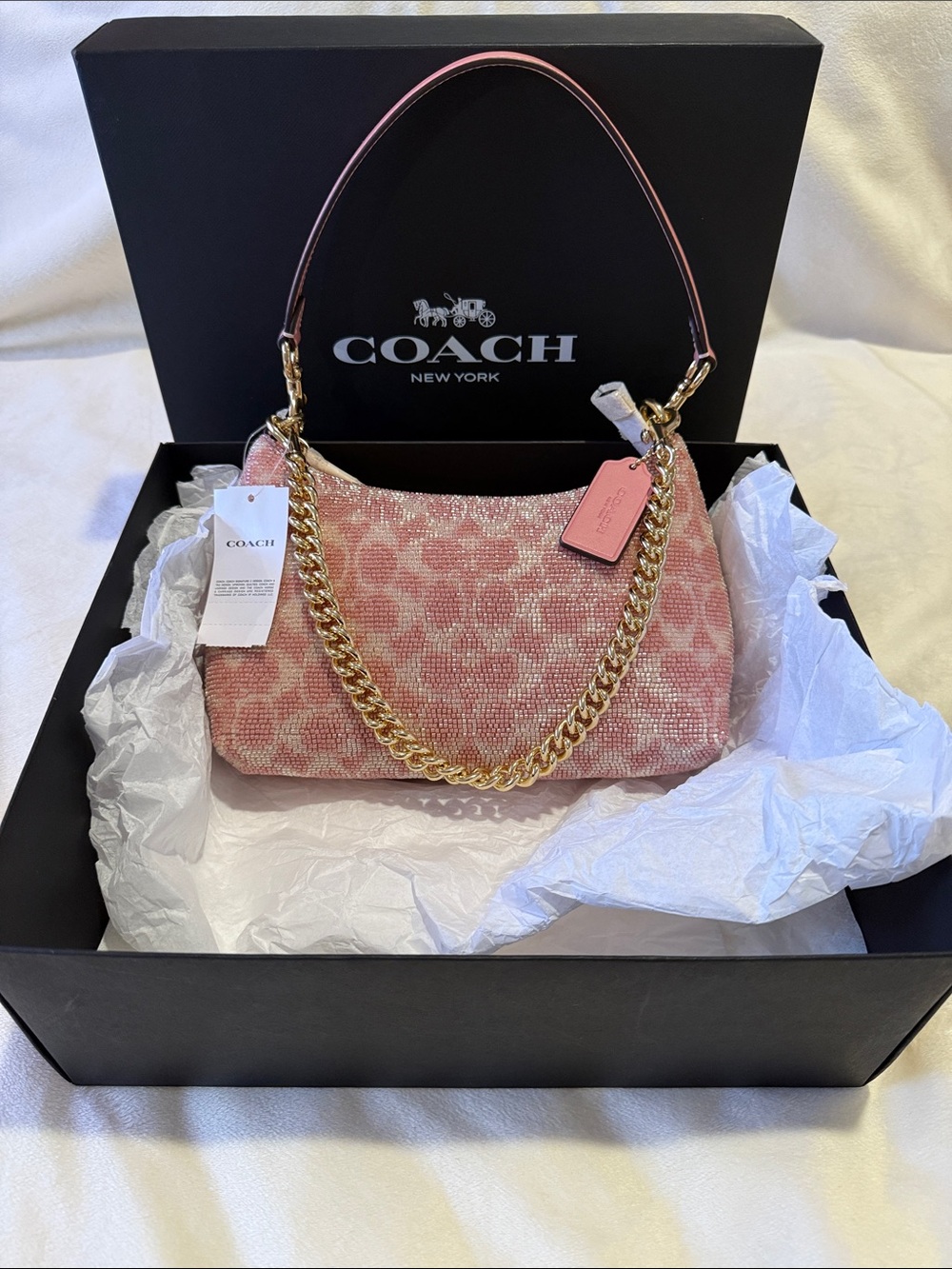 ❗️SOLD ON FACEBOOK❗️NOT AVAILABLE❗️ Authentic Coach Pink Teri Shoulder Bag